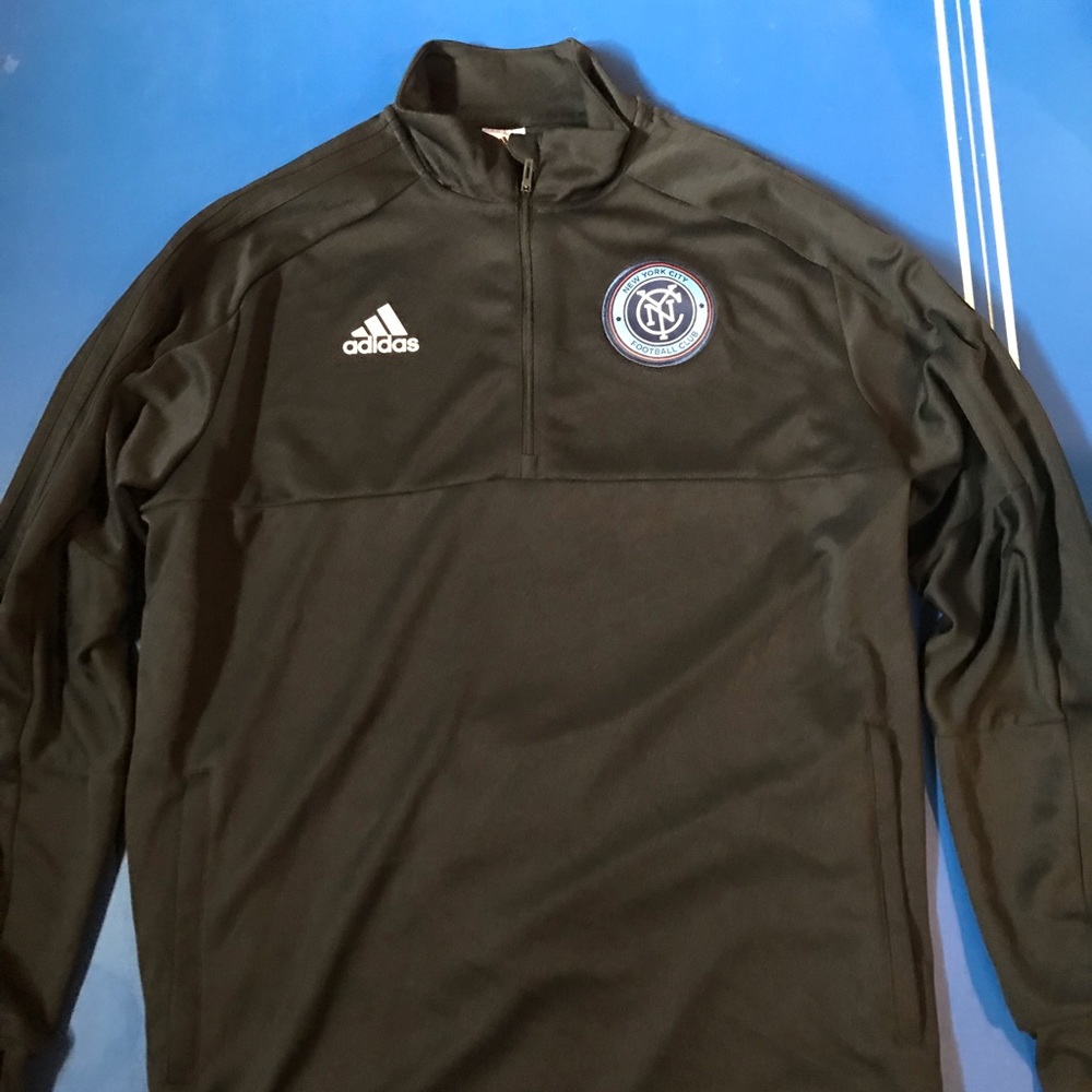 Adidas New York FC quarter zip training jacket soccer football futbal